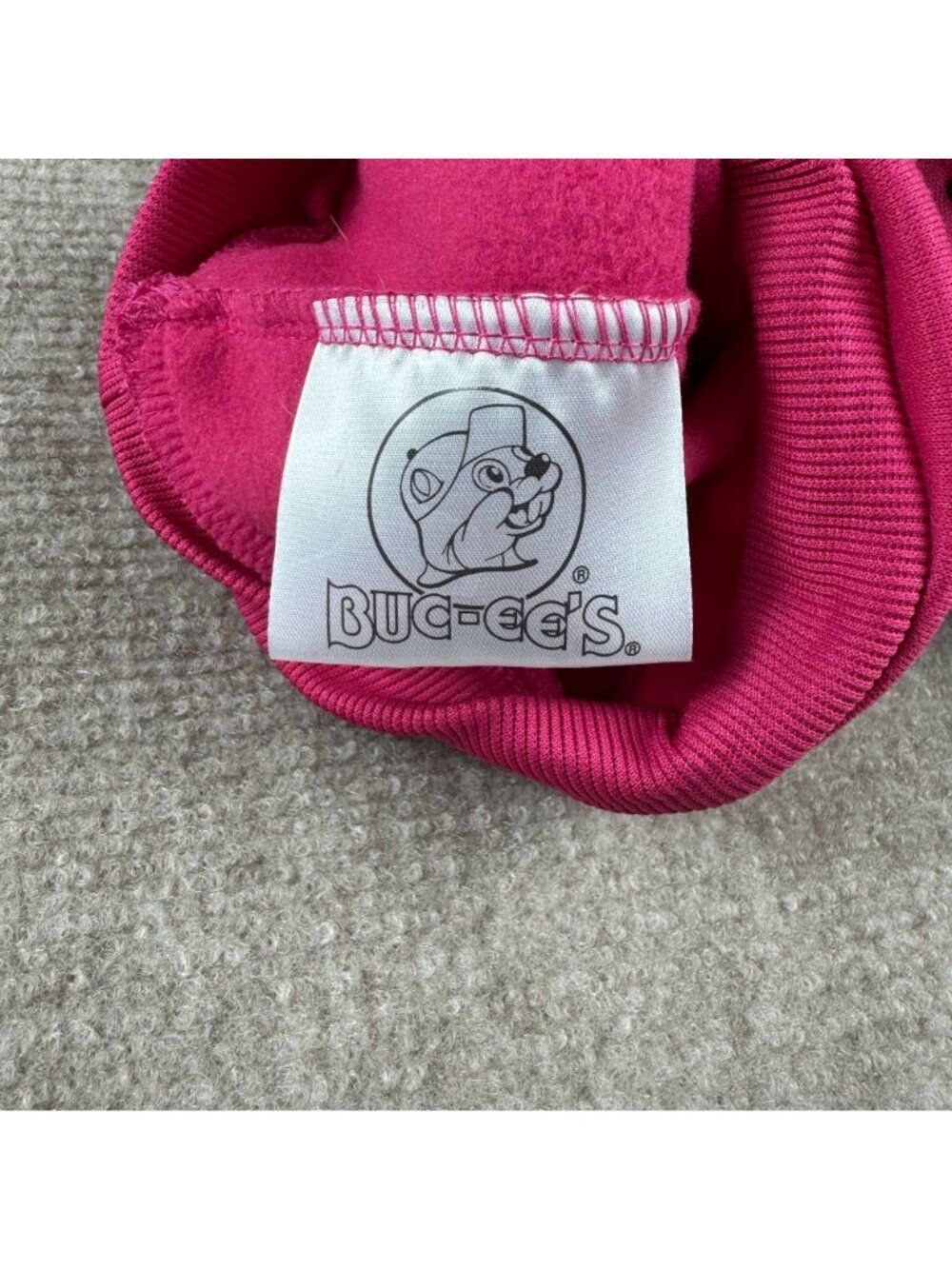 Buc-ee's Happy Camper Dog Cat Hoodie Pink Small Pet Sweatshirt Camp Trailer - Picture 5 of 7